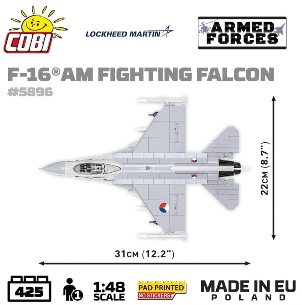 F-16 AM Fighting Falcon plane brick model