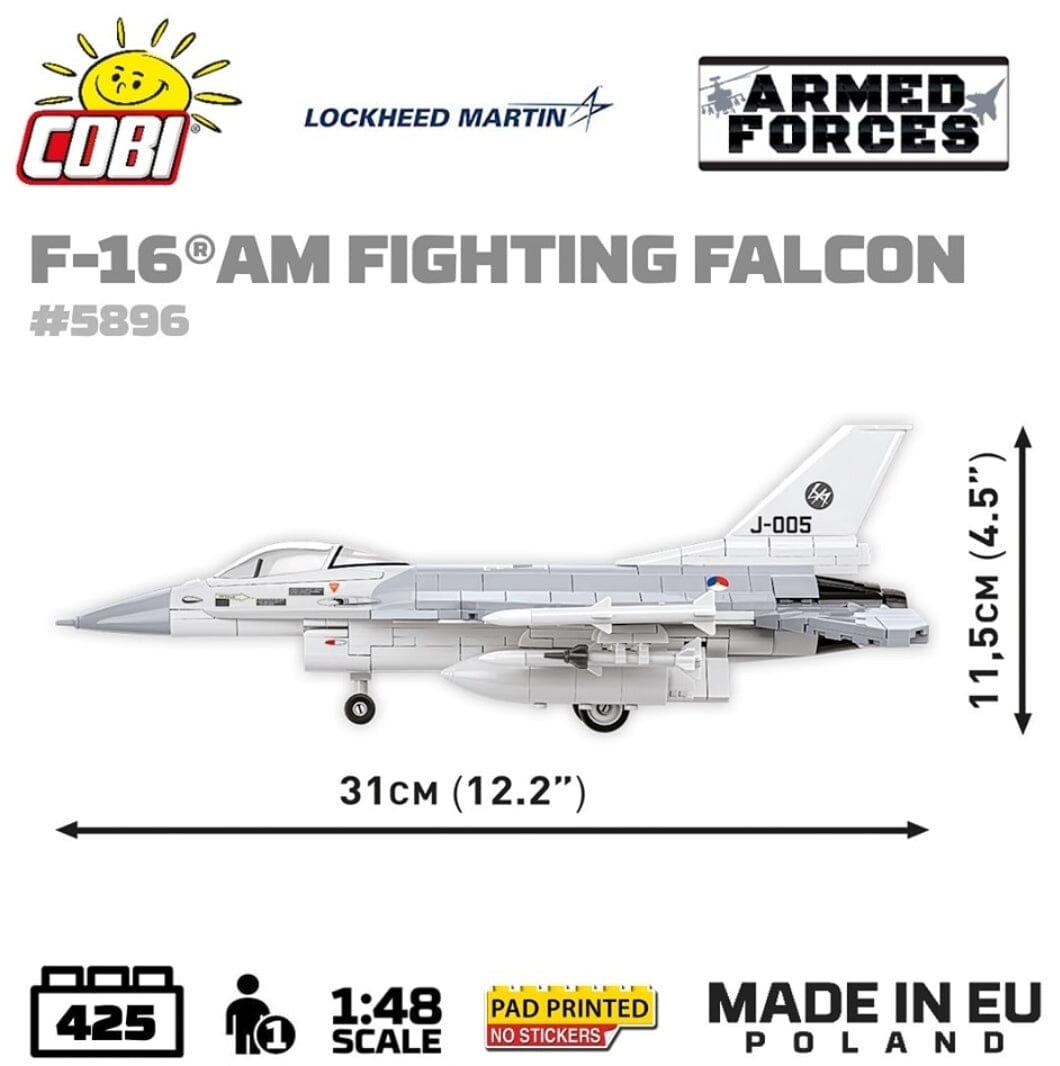 F-16 AM Fighting Falcon plane brick model