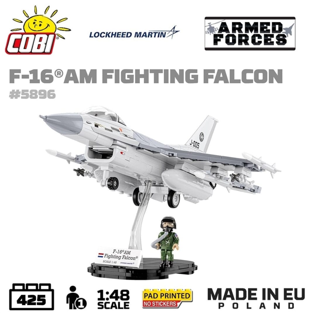 F-16 AM Fighting Falcon plane brick model