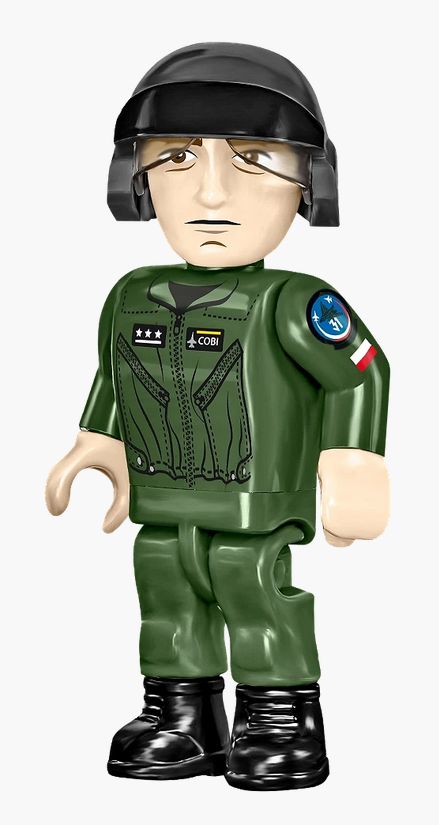 F-16C Fighting Falcon (Polish Version) brick plane model - COBI 5910 - 460 bricks