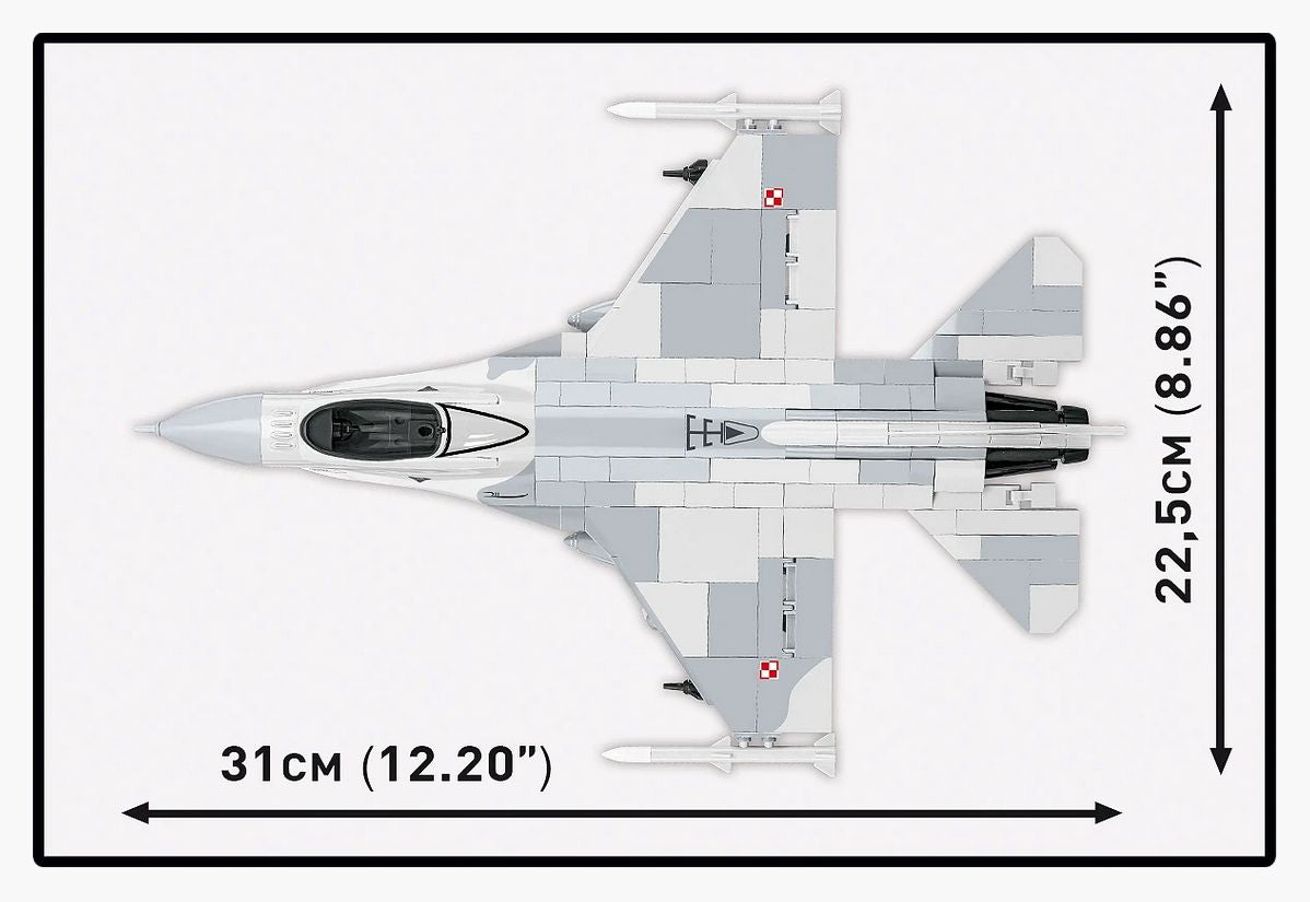 F-16C Fighting Falcon (Polish Version) brick plane model - COBI 5910 - 460 bricks