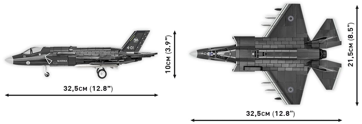 F-35B STOVL Lightning II brick plane model