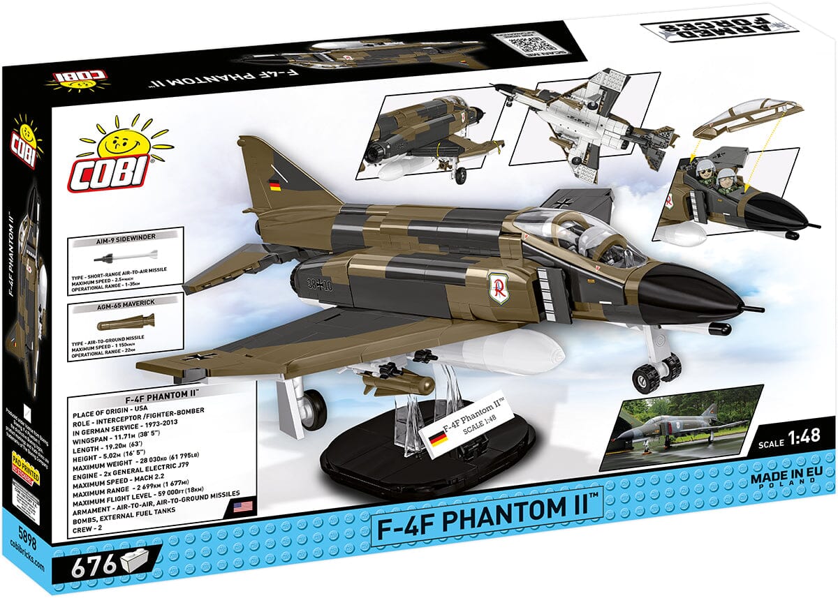 F-4F Phantom II brick plane model - COBI 5898 - 776 bricks