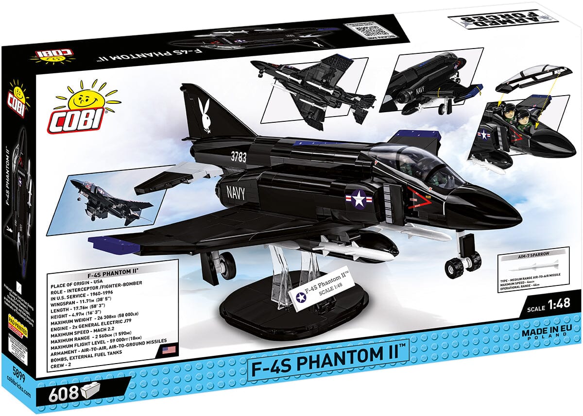 F-4S Phantom II brick plane model - COBI 5899 - 650 bricks