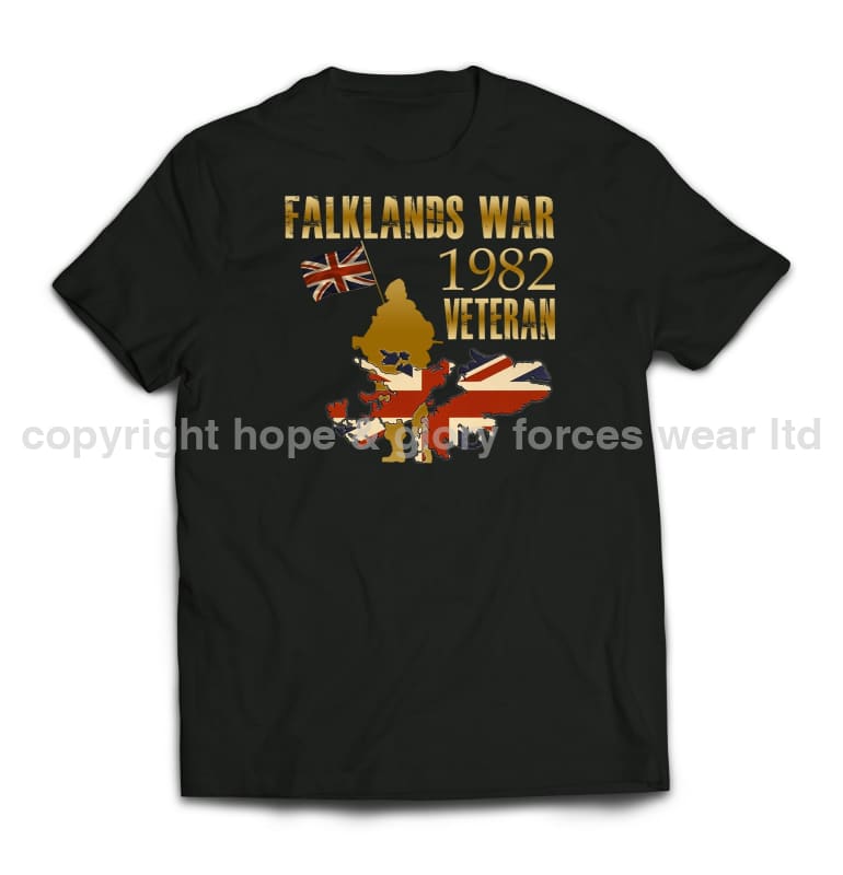 Falklands War Veteran Printed T-Shirt