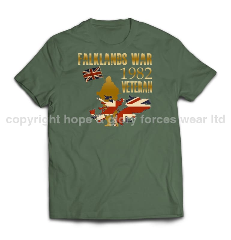 Falklands War Veteran Printed T-Shirt