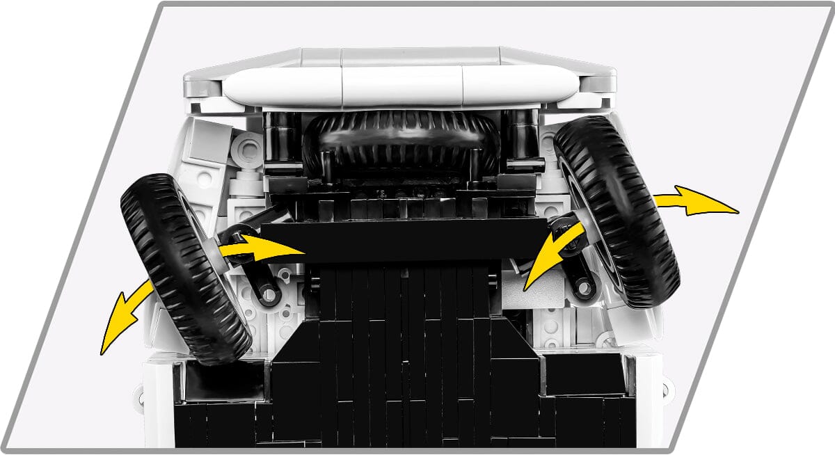 Fiat Abarth 595 brick model car