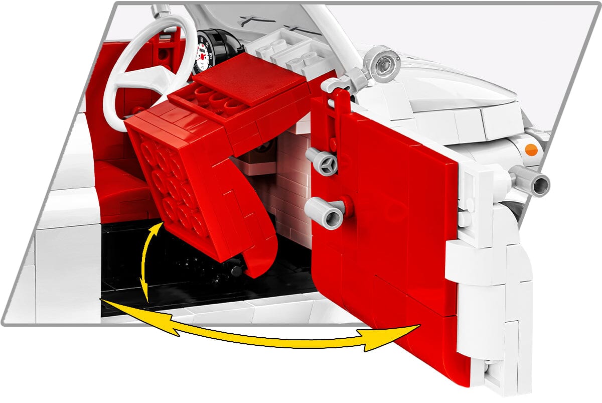 Fiat Abarth 595 brick model car