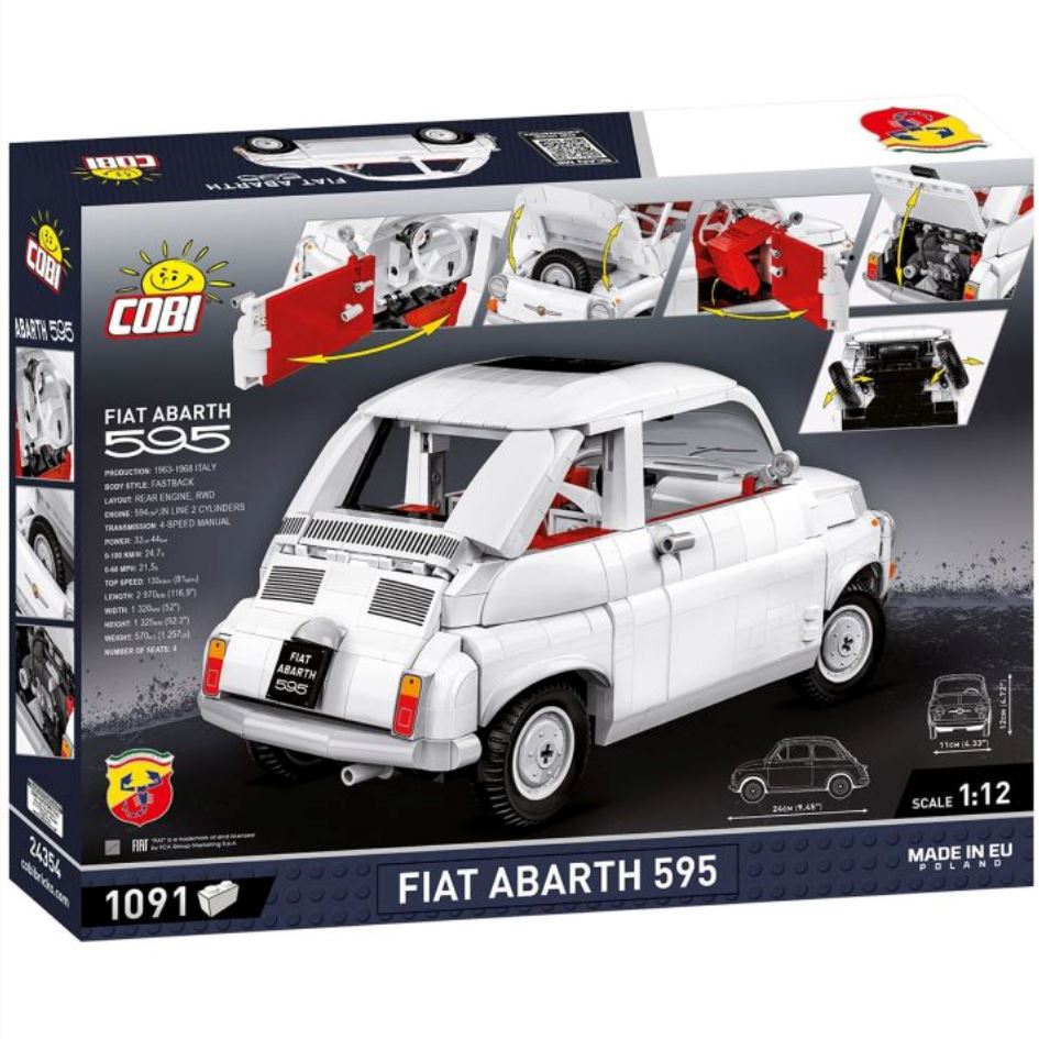 Fiat Abarth 595 brick model car