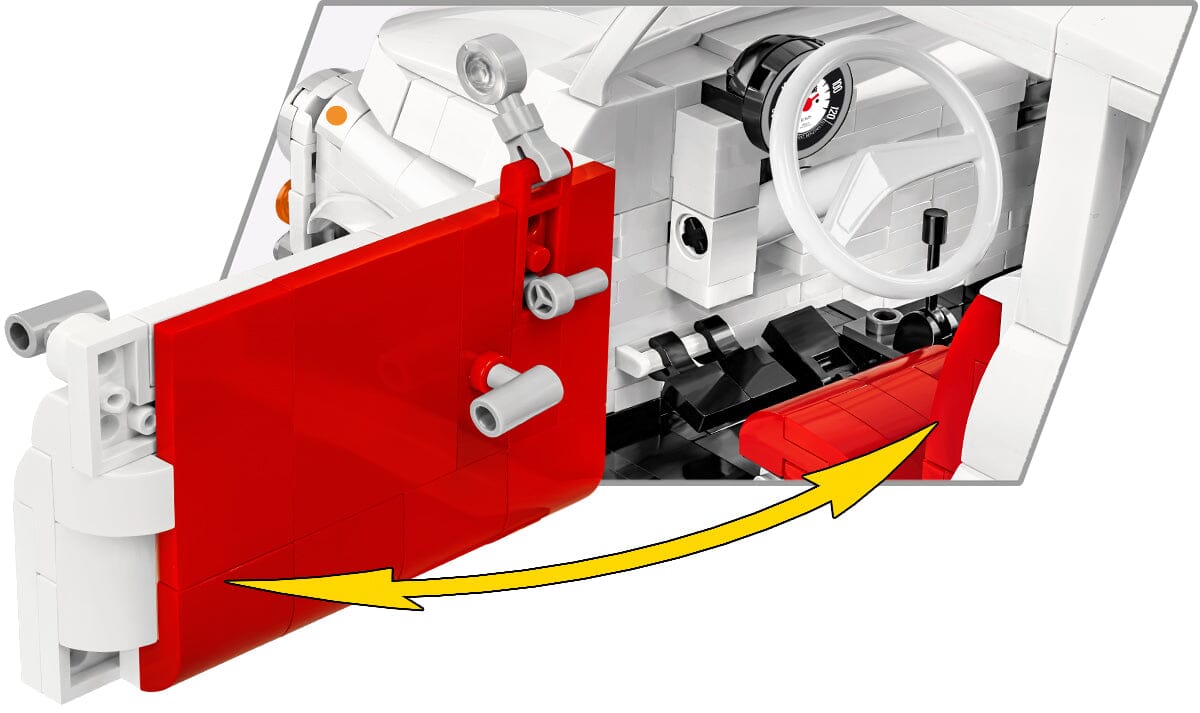 Fiat Abarth 595 brick model car