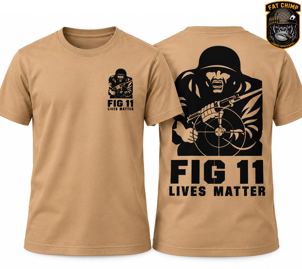 Fig 11 Lives Matter Front and Back Printed T-Shirt