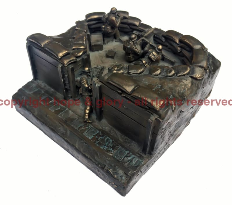 Military Statue - First World War Machine Gun Corps Cold Cast Bronze Military Statue Sculpture