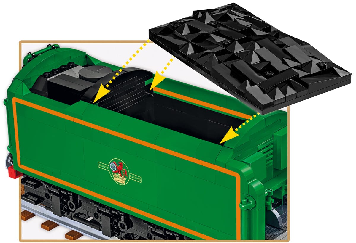 Flying Scotsman locomotive train brick model