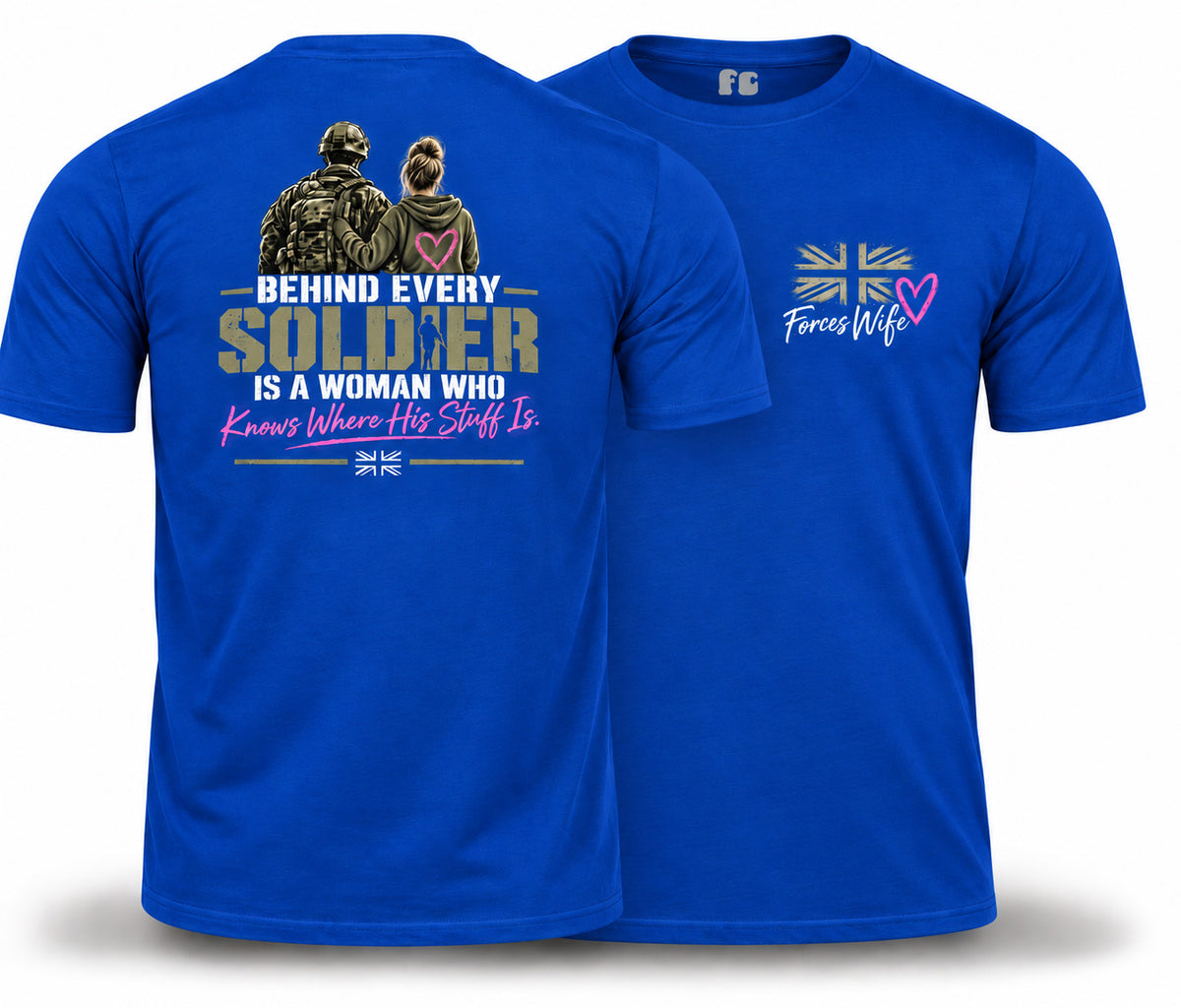 Forces Wife Double Print T-Shirt
