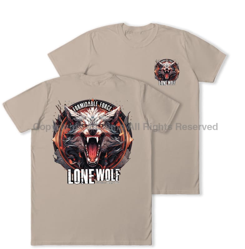 Formidable Force 'Lone Wolf' Double Printed T-Shirt