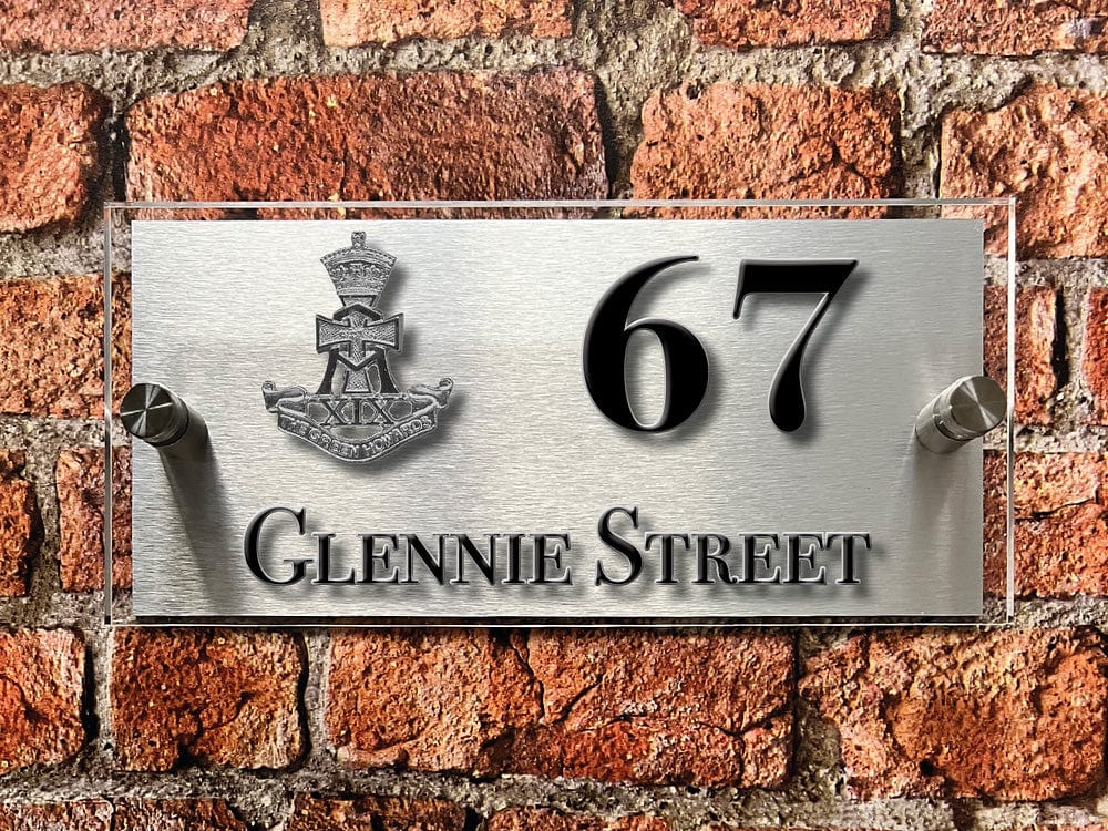 British Armed Forces Units House Sign - Choose Unit Logo