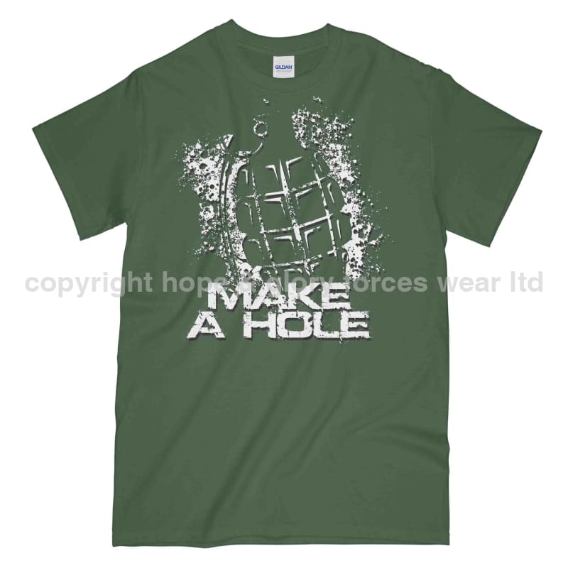 Grenade Make A Hole Military Printed T-Shirt