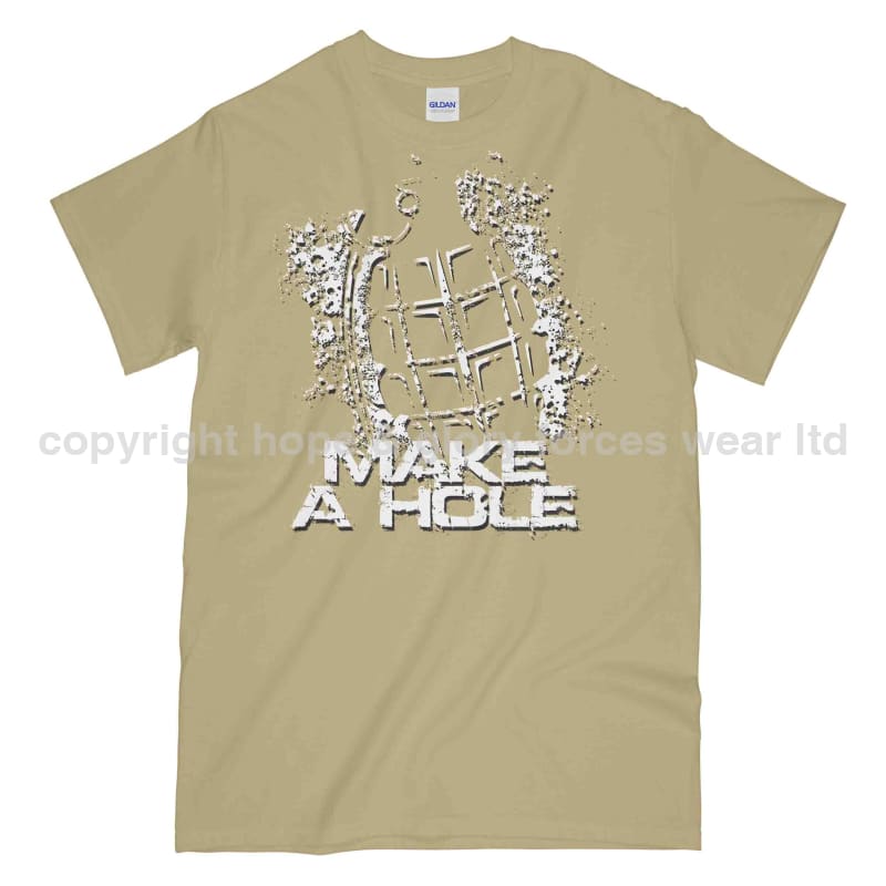 Grenade Make A Hole Military Printed T-Shirt