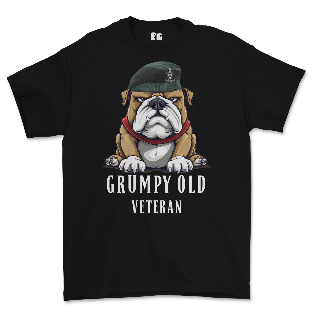 Grumpy Old Queens Royal Hussars Veteran Printed T-Shirt