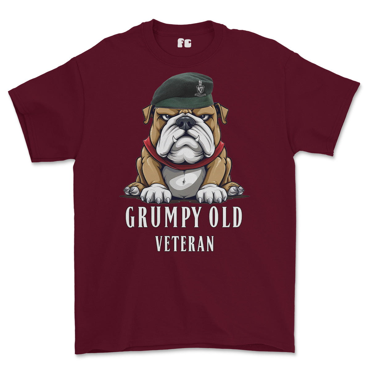 Grumpy Old Queens Royal Hussars Veteran Printed T-Shirt
