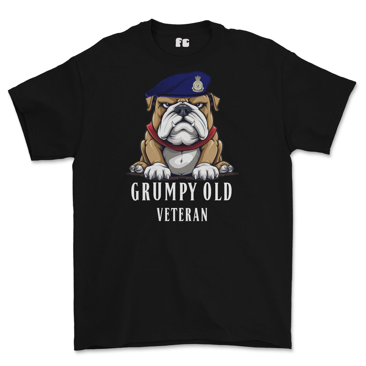 Grumpy Old Army Catering Corps ACC Veteran Printed T-Shirt