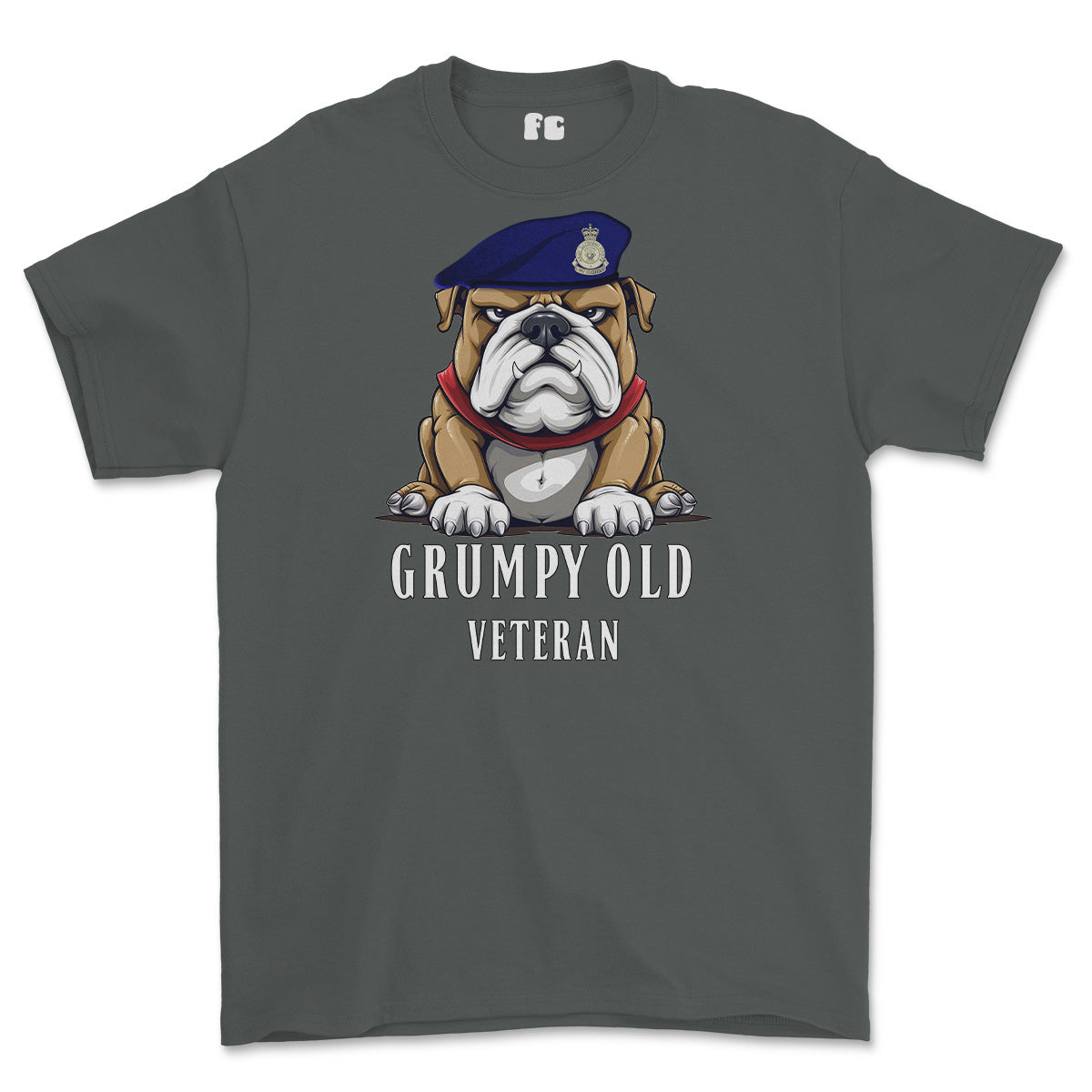 Grumpy Old Army Catering Corps ACC Veteran Printed T-Shirt