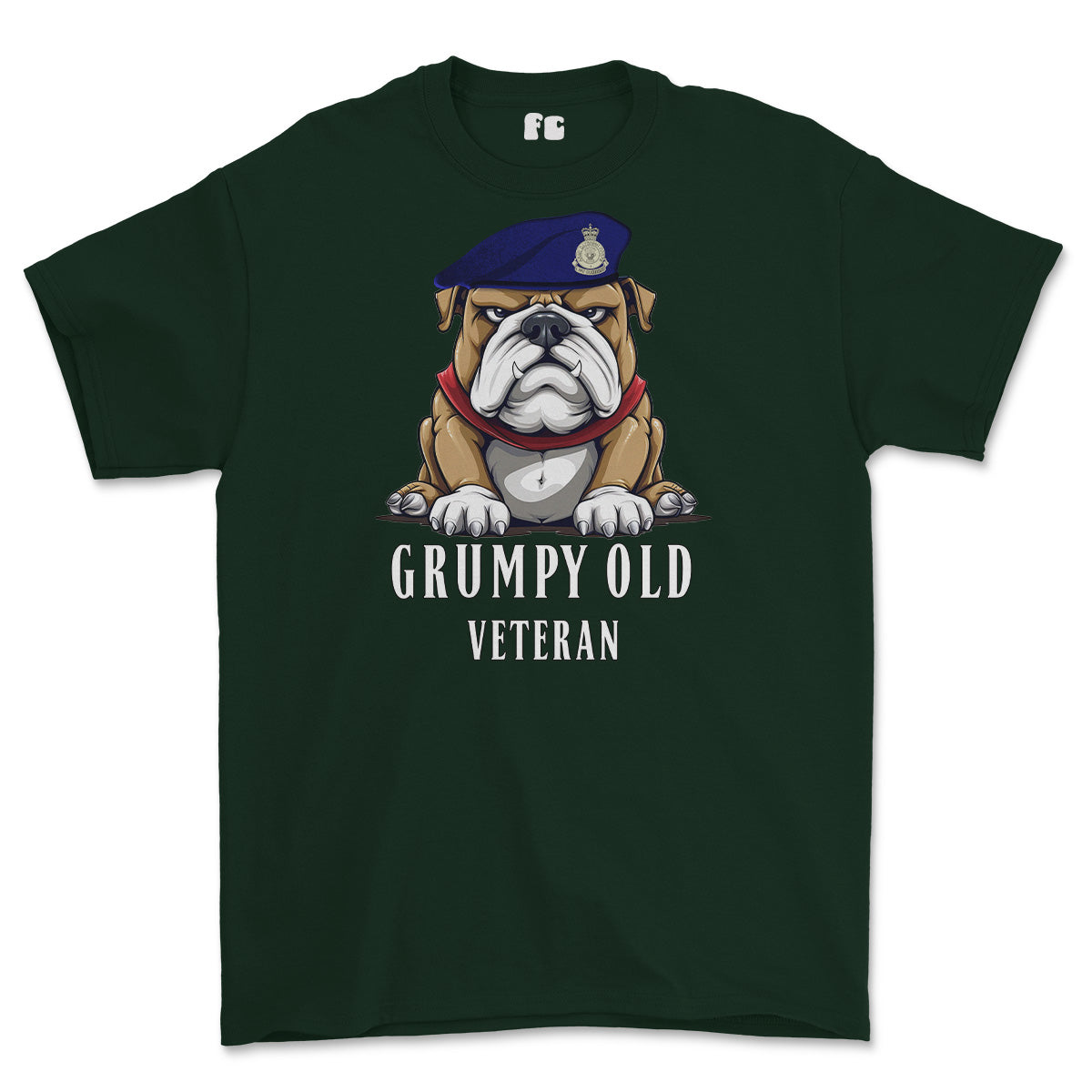 Grumpy Old Army Catering Corps ACC Veteran Printed T-Shirt
