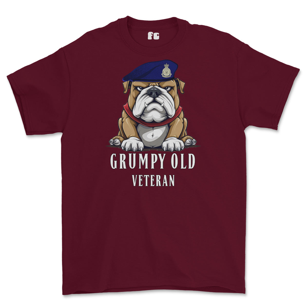 Grumpy Old Army Catering Corps ACC Veteran Printed T-Shirt