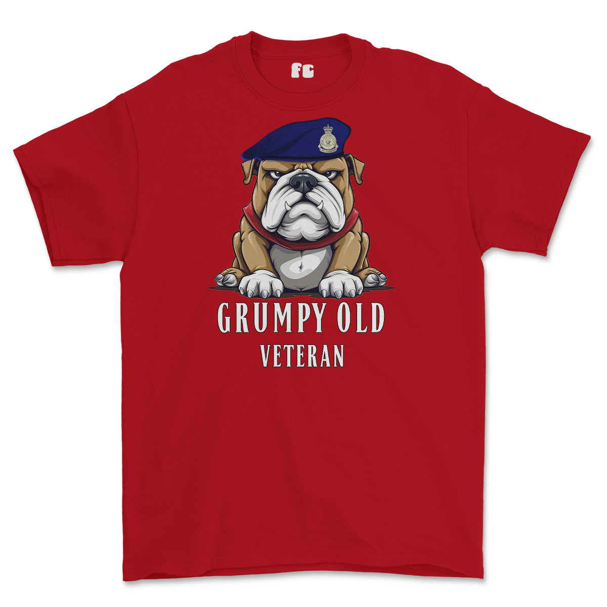 Grumpy Old Army Catering Corps ACC Veteran Printed T-Shirt