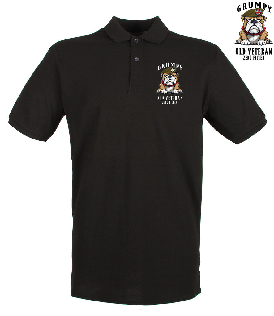 Grumpy Old British Veteran Polo Shirt