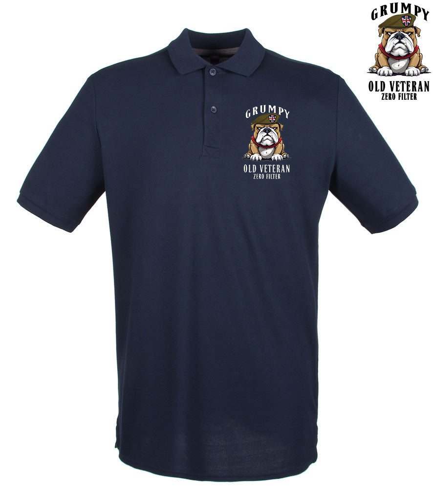 Grumpy Old British Veteran Polo Shirt