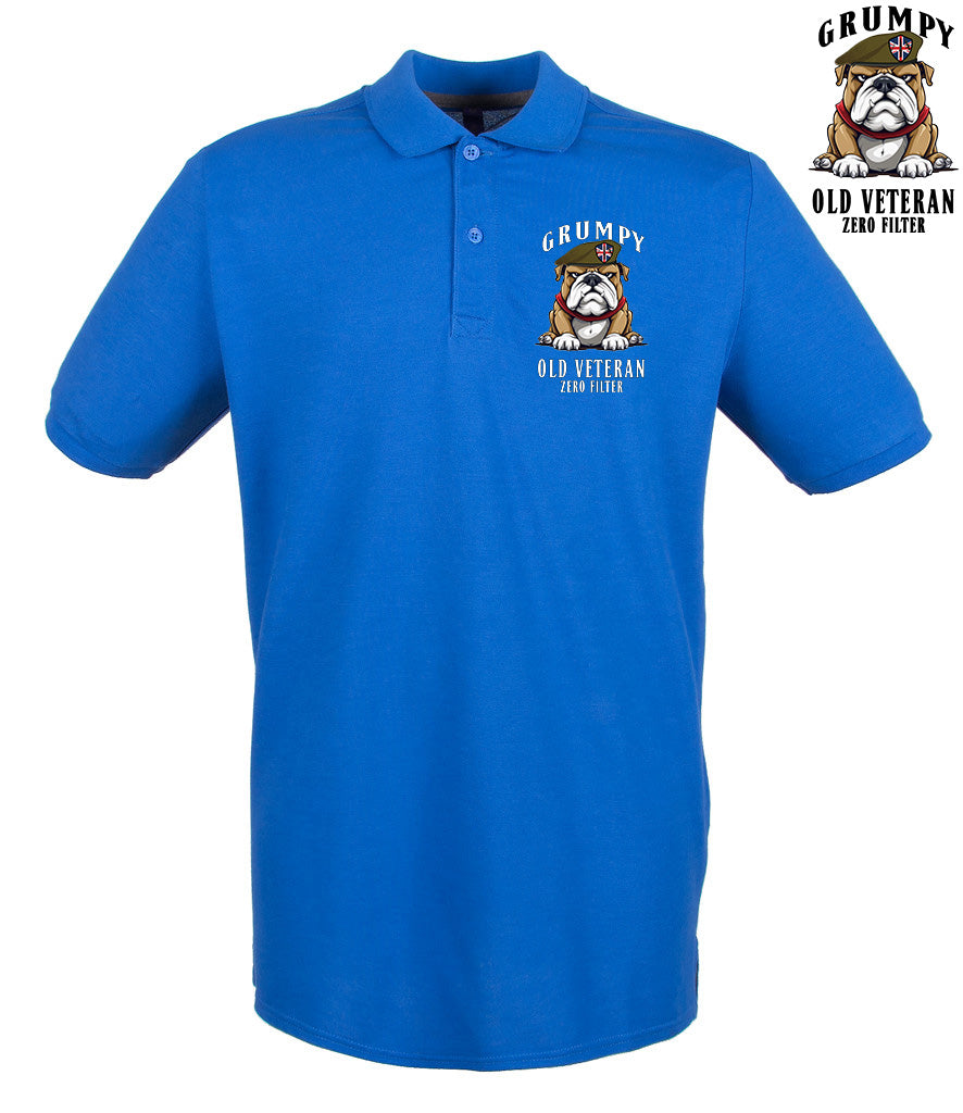 Grumpy Old British Veteran Polo Shirt