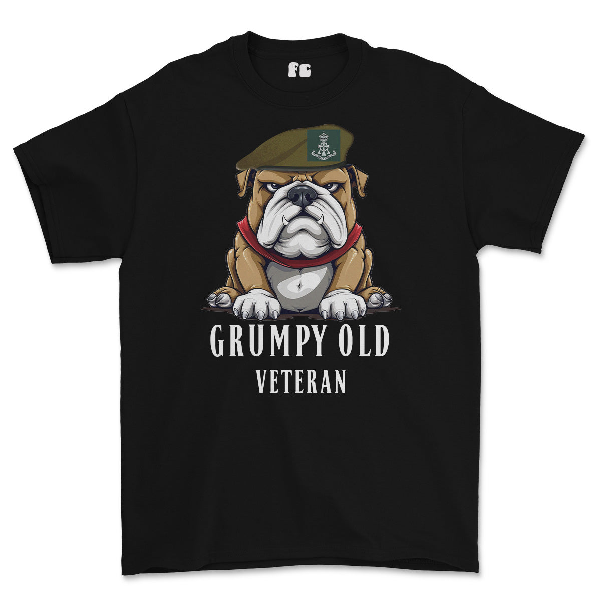 Grumpy Green Howards Veteran Printed T-Shirt