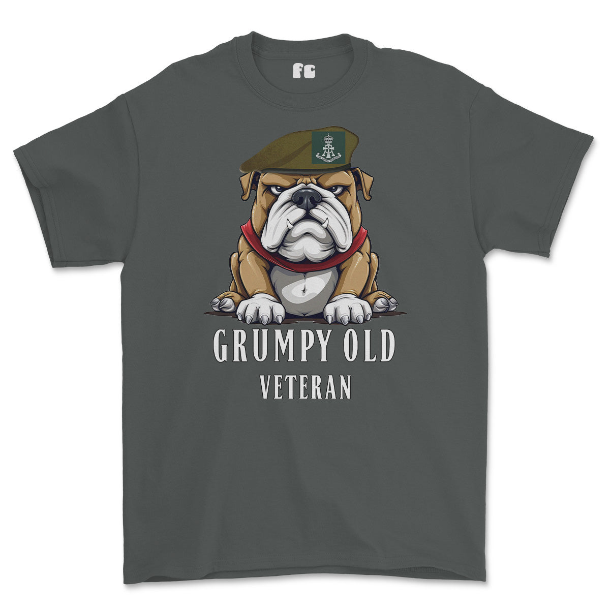 Grumpy Green Howards Veteran Printed T-Shirt