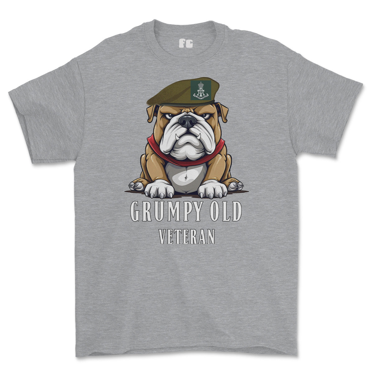 Grumpy Green Howards Veteran Printed T-Shirt