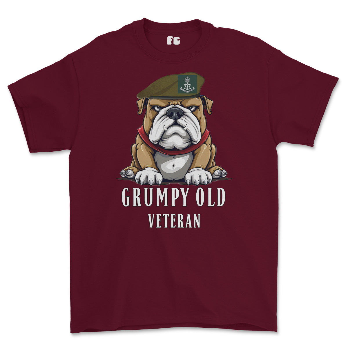 Grumpy Green Howards Veteran Printed T-Shirt