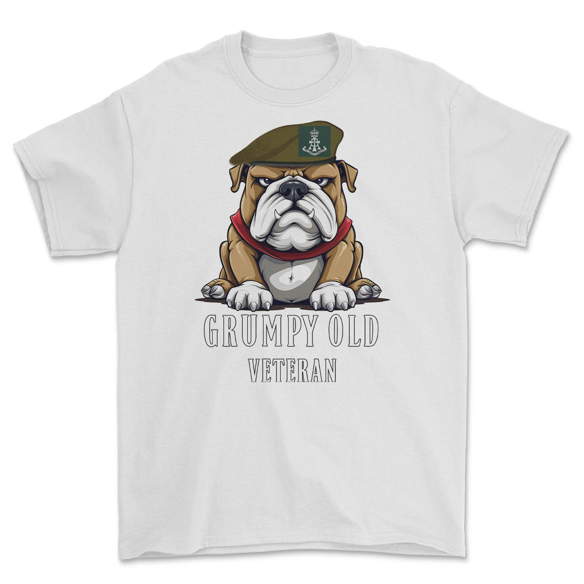 Grumpy Green Howards Veteran Printed T-Shirt