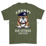 Grumpy Old 17Th/21St Lancer Veteran Printed T-Shirt Small 34/36’ / Military Green