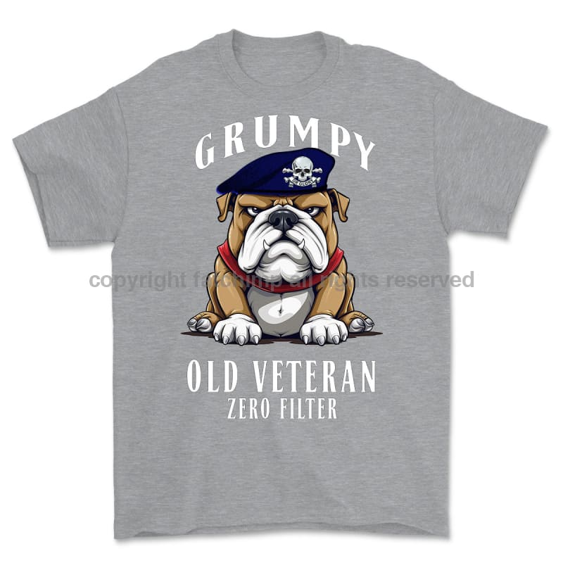 Grumpy Old 17Th/21St Lancer Veteran Printed T-Shirt Small 34/36’ / Sports Grey