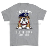 Grumpy Old 17Th/21St Lancer Veteran Printed T-Shirt Small 34/36’ / Sports Grey