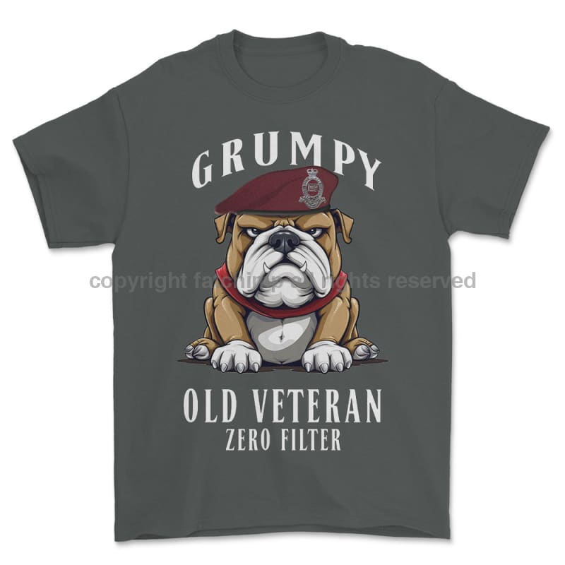 Grumpy Old 7 PARA Royal Horse Artillery Veteran Printed T-Shirt