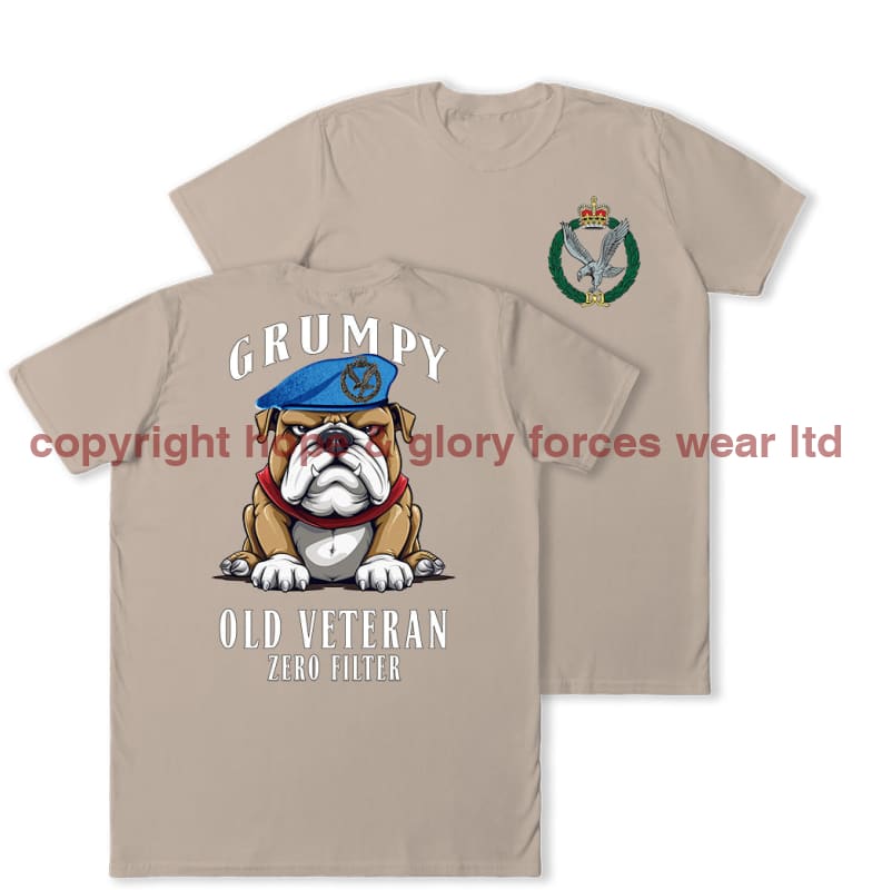 Grumpy Old Army Air Corps Veteran Double Print T-Shirt