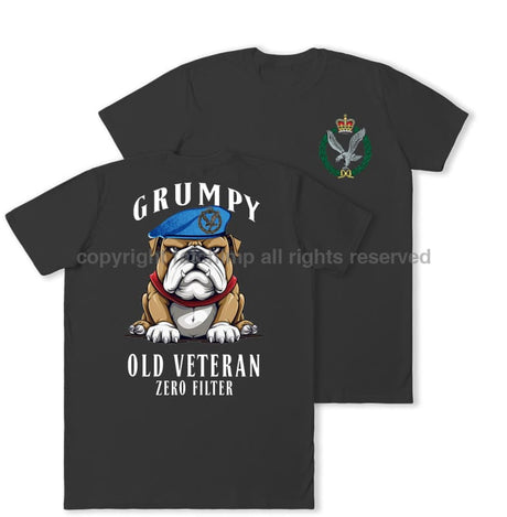 Grumpy Old Army Air Corps Veteran Double Print T-Shirt