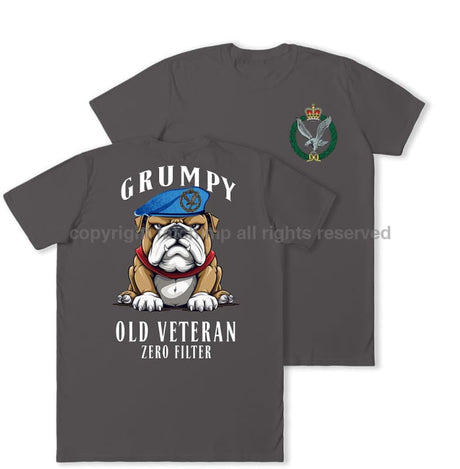 Grumpy Old Army Air Corps Veteran Double Print T-Shirt