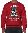 Grumpy Old Army Air Corps Veteran Front Printed Sweater