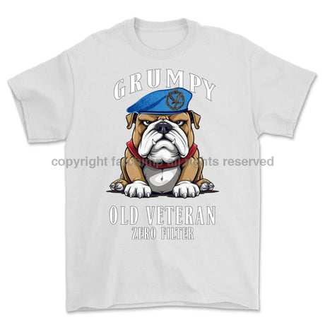Grumpy Old Army Air Corps Veteran Printed T-Shirt