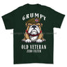 Grumpy Old British Army Veteran Printed T-Shirt Small 34/36’ / Commando Green