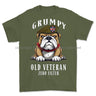 Grumpy Old British Army Veteran Printed T-Shirt Small 34/36’ / Military Green