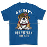 Grumpy Old British Army Veteran Printed T-Shirt Small 34/36’ / Royal Blue