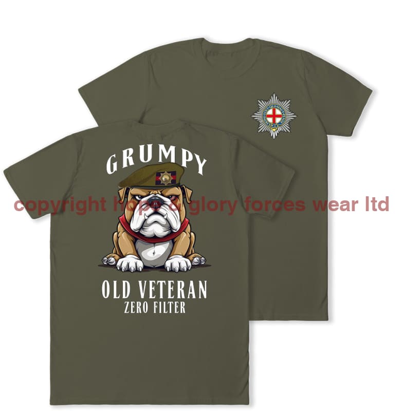Grumpy Old Coldstream Guards Veteran Double Print T-Shirt